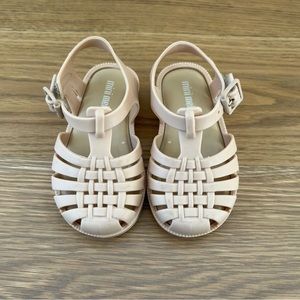 Mini Melissa “Possession” Jelly Sandals Beige Nude - Size 6